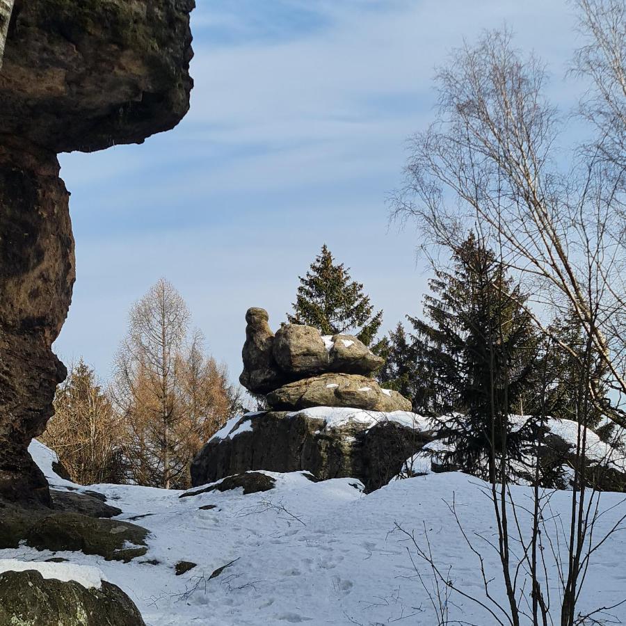 Urlaubsdomizil Am Toepfer - Ferienwohnungen In Olbersdorf Exteriör bild