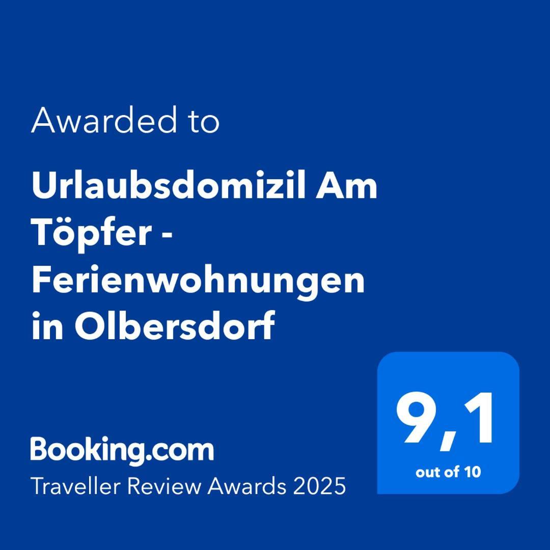 Urlaubsdomizil Am Toepfer - Ferienwohnungen In Olbersdorf Exteriör bild